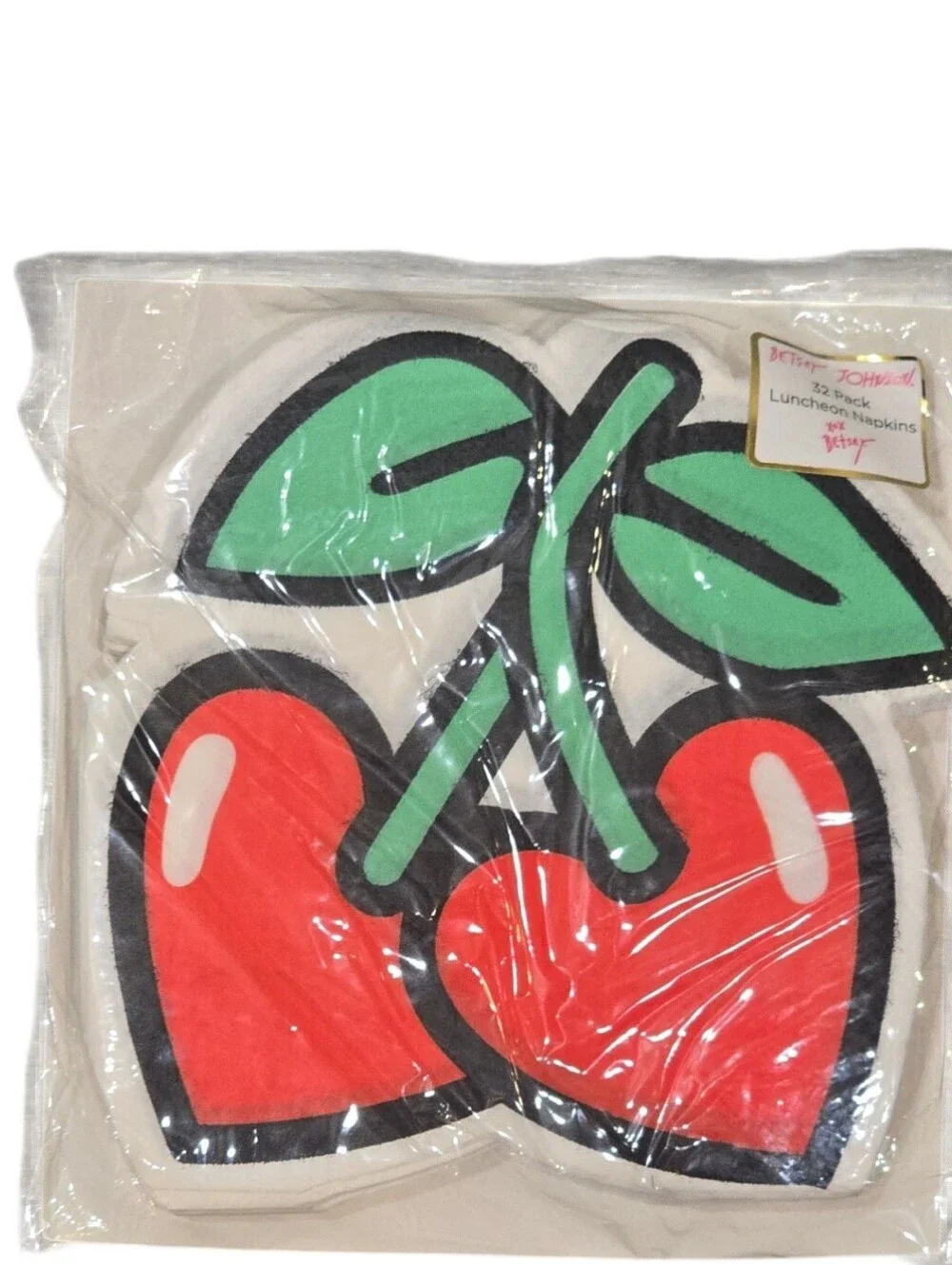 Betsey‎ Johnson Heart Cherries Luncheon Napkins